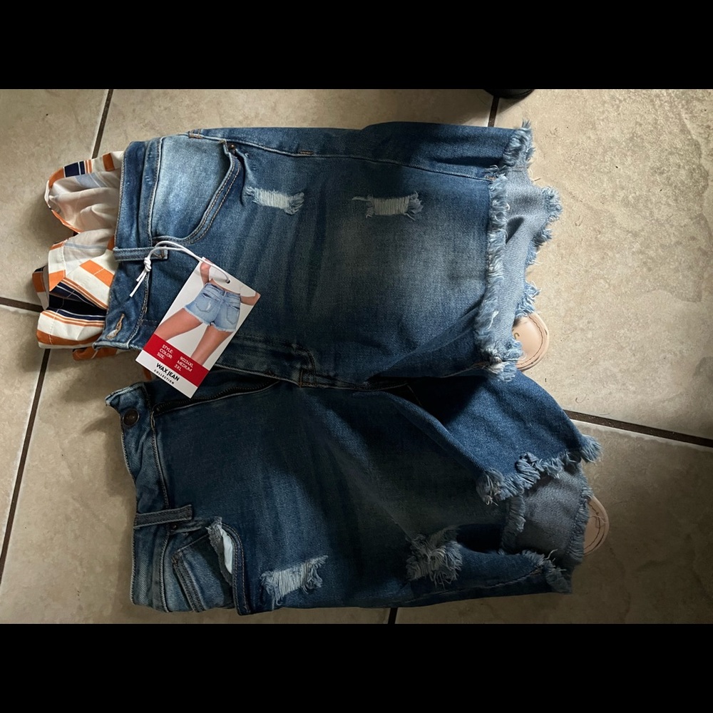 Denim shorts